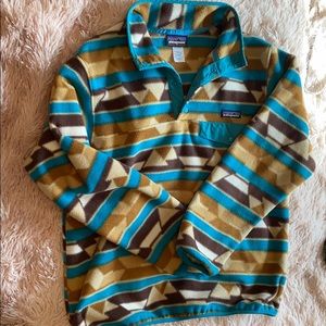 GUC Patagonia quarter button up Aztec sweater s: L